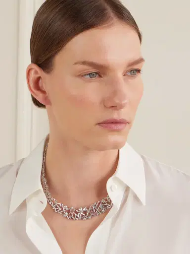 Suzanne Kalan 18-karat White Gold Diamond Necklace | Thumbnail 3 Suzanne Kalan 18-karat White Gold Diamond Necklace | Thumbnail 3