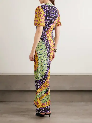 La DoubleJ Marlene Printed Silk-crepe Maxi Dress | Thumbnail 3