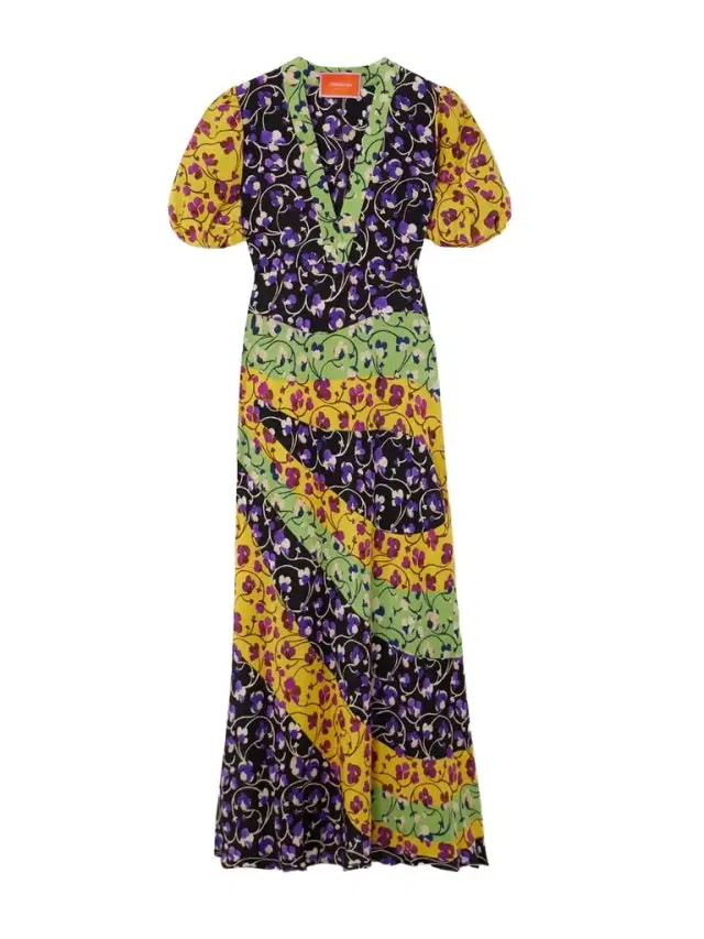 Marlene Printed Silk-crepe Maxi Dress
