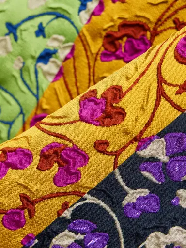 La DoubleJ Paneled Embroidered Cloque Maxi Dress | Thumbnail 4