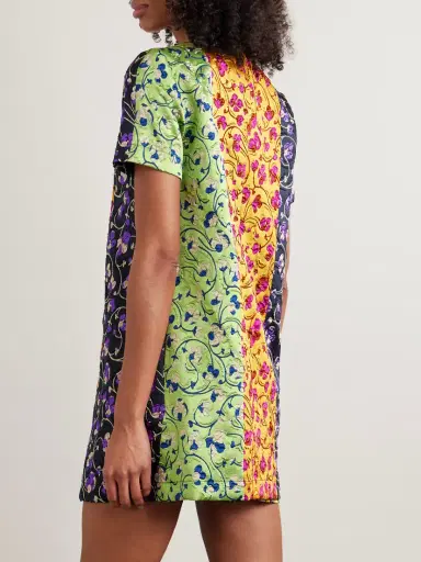 La DoubleJ Paneled Embroidered Cloque Mini Dress | Thumbnail 3 La DoubleJ Paneled Embroidered Cloque Mini Dress | Thumbnail 3