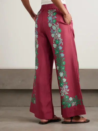 La DoubleJ Palazzo Printed Silk Wide-leg Pants | Thumbnail 4