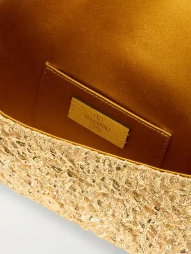 Valentino Garavani Devain Leather-trimmed Cloqué Shoulder Bag | Thumbnail 6 Valentino Garavani Devain Leather-trimmed Cloqué Shoulder Bag | Thumbnail 6
