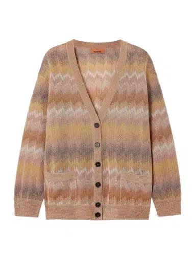 Missoni Striped Metallic Crochet-knit Cardigan | Thumbnail 1