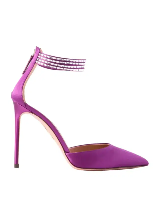 Luce 105 Crystal-embellished Satin Pumps