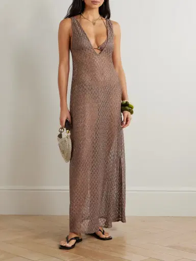 Missoni Metallic Crochet-knit Coverup | Thumbnail 2 Missoni Metallic Crochet-knit Coverup | Thumbnail 2
