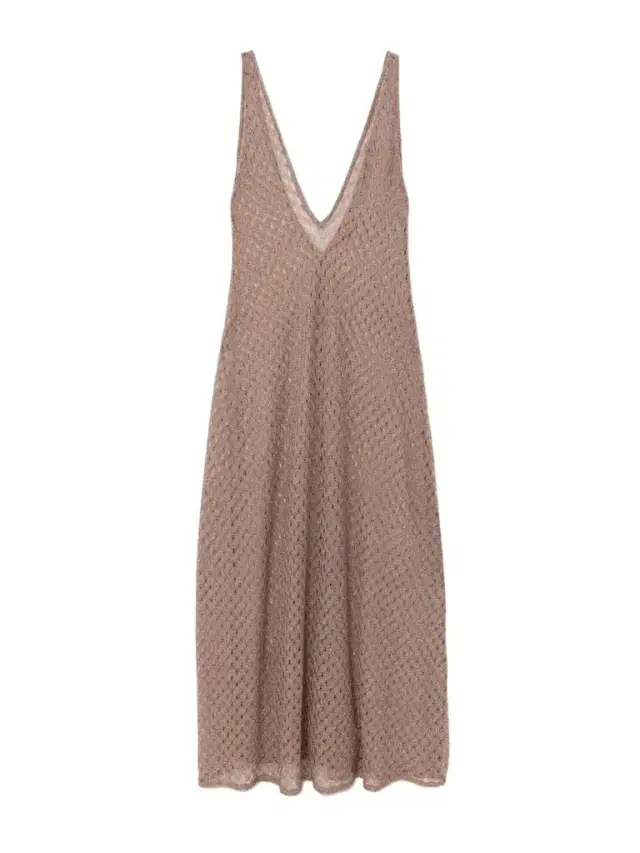 Metallic Crochet-knit Coverup