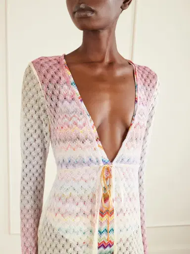 Missoni Dégradé Metallic Crochet-knit Coverup | Thumbnail 4 Missoni Dégradé Metallic Crochet-knit Coverup | Thumbnail 4