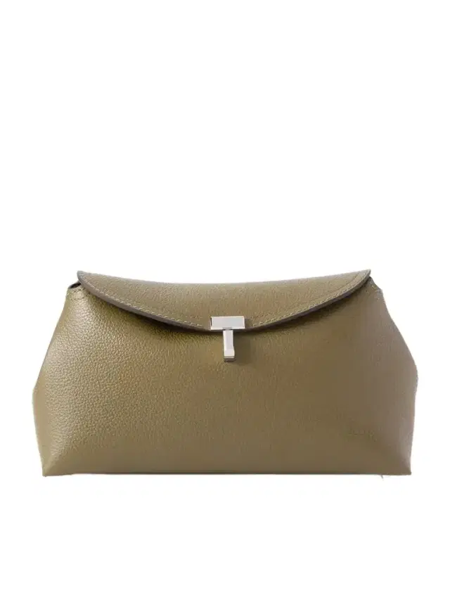 T-lock Textured-leather Clutch