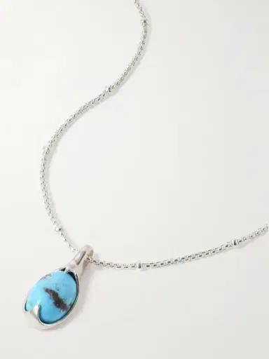 Loren Stewart Orb Sterling Silver And Turquoise Necklace | Thumbnail 4