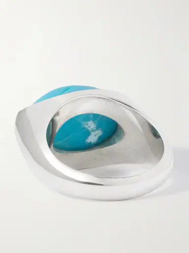 Loren Stewart Orb Sterling Silver And Turquoise Ring | Thumbnail 3