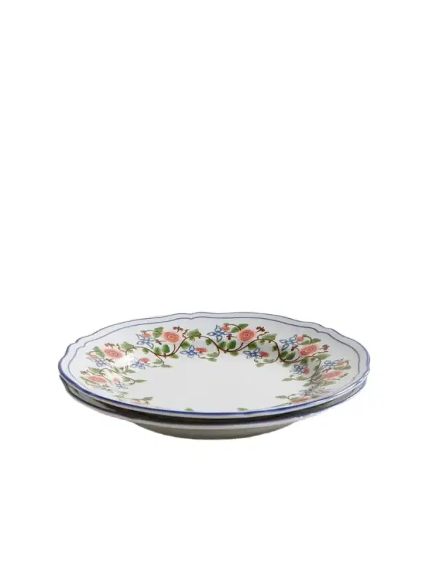 Cabana + Ginori 1735 Set Of Two Martina Porcelain Dessert Plates