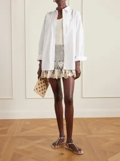 Magda Butrym Crocheted Cotton Mini Skirt | Thumbnail 2 Magda Butrym Crocheted Cotton Mini Skirt | Thumbnail 2