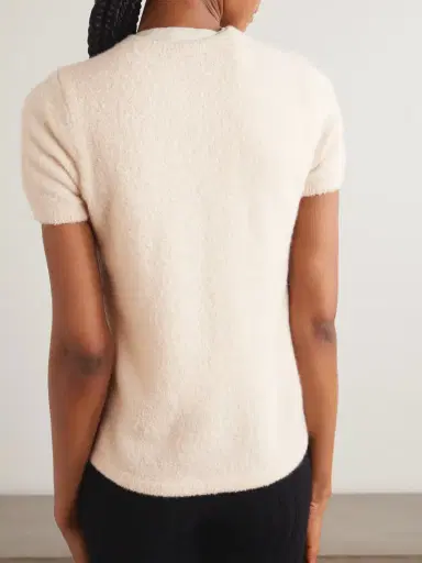 The Elder Statesman Cashmere And Silk-blend Bouclé Cardigan | Thumbnail 4 The Elder Statesman Cashmere And Silk-blend Bouclé Cardigan | Thumbnail 4