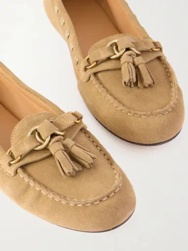 Isabel Marant Faxel Embellished Suede Loafers | Thumbnail 5