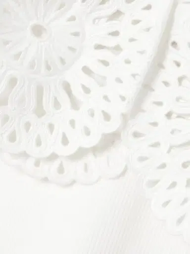 Simkhai Elyse Scalloped Guipure Lace-trimmed Ribbed-knit Top | Thumbnail 4 Simkhai Elyse Scalloped Guipure Lace-trimmed Ribbed-knit Top | Thumbnail 4