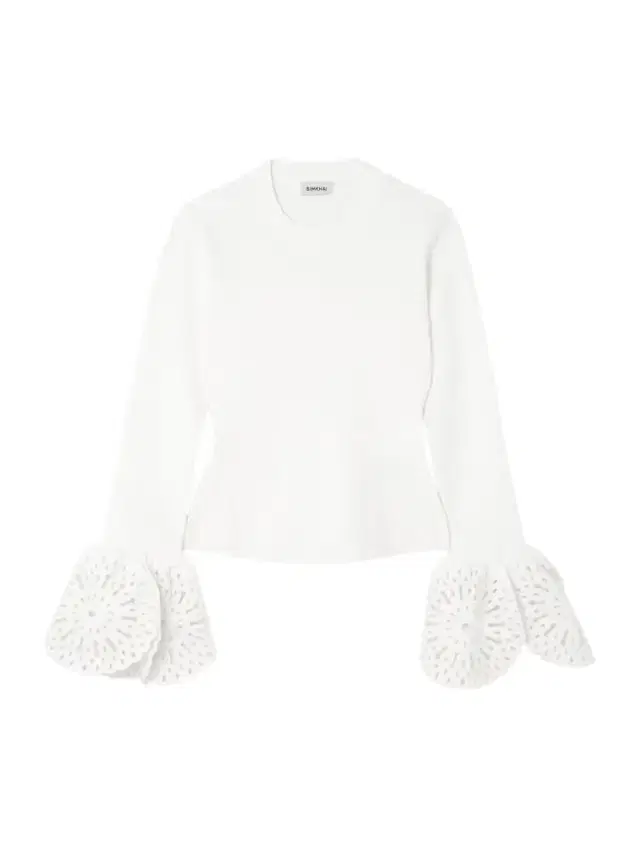 Elyse Scalloped Guipure Lace-trimmed Ribbed-knit Top