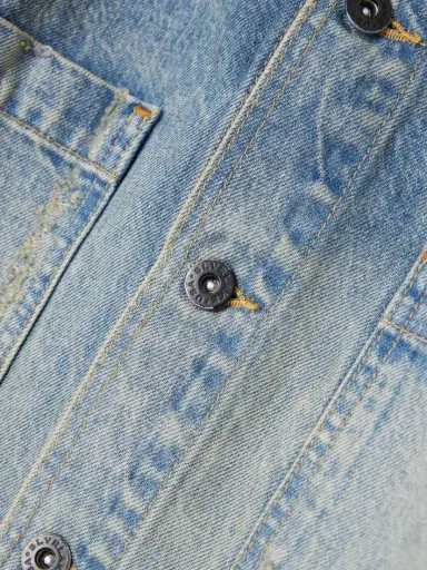 SLVRLAKE Thompson Canvas-trimmed Distressed Denim Jacket | Thumbnail 5