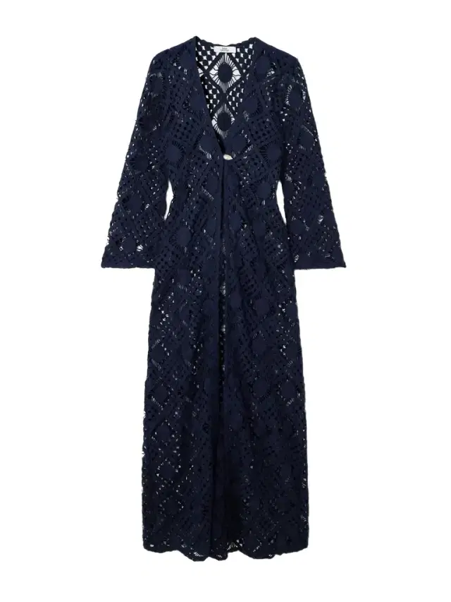Nerea Pearl-embellished Crocheted Cotton Coverup