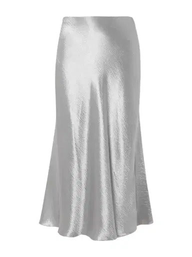 Tory Burch Flared Crinkled Satin Midi Skirt | Thumbnail 1 Tory Burch Flared Crinkled Satin Midi Skirt | Thumbnail 1