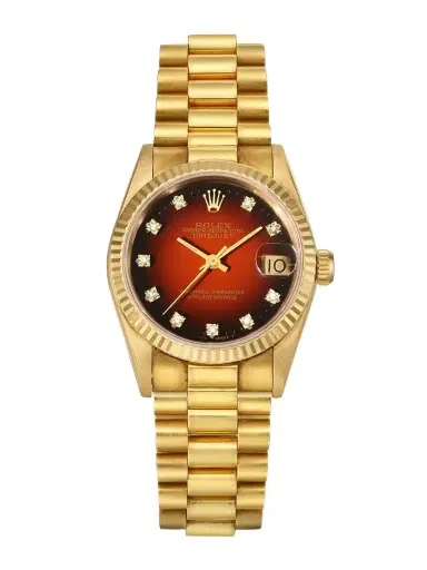 Stephanie Windsor Vintage 1985 Oyster Perpetual Datejust Automatic 18-karat Gold Diamond Watch | Thumbnail 1 Stephanie Windsor Vintage 1985 Oyster Perpetual Datejust Automatic 18-karat Gold Diamond Watch | Thumbnail 1