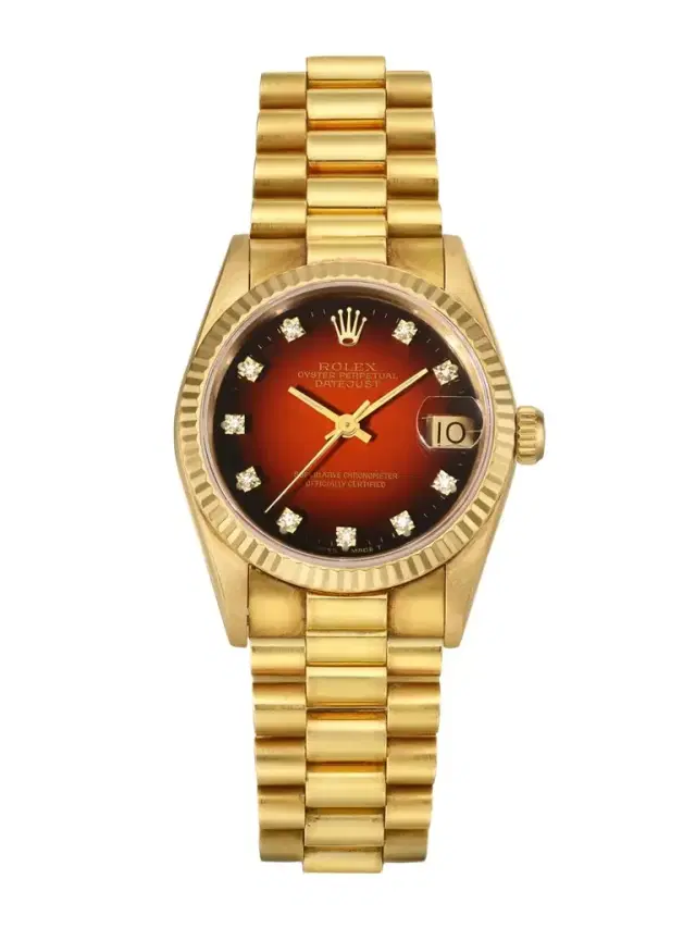 Stephanie Windsor Vintage 1985 Oyster Perpetual Datejust Automatic 18-karat Gold Diamond Watch