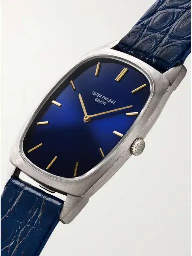 Stephanie Windsor + Patek Philippe Vintage 1970s Ellipse Hand-wound 18-karat White Gold Watch | Thumbnail 3