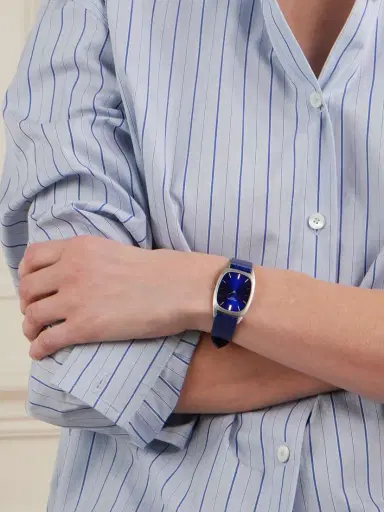 Stephanie Windsor + Patek Philippe Vintage 1970s Ellipse Hand-wound 18-karat White Gold Watch | Thumbnail 5