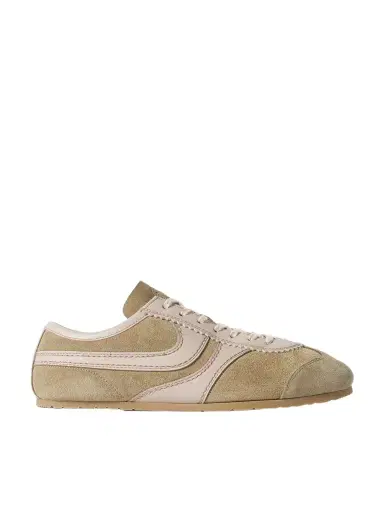 Dries Van Noten Leather-trimmed Suede Sneakers | Thumbnail 1 Dries Van Noten Leather-trimmed Suede Sneakers | Thumbnail 1