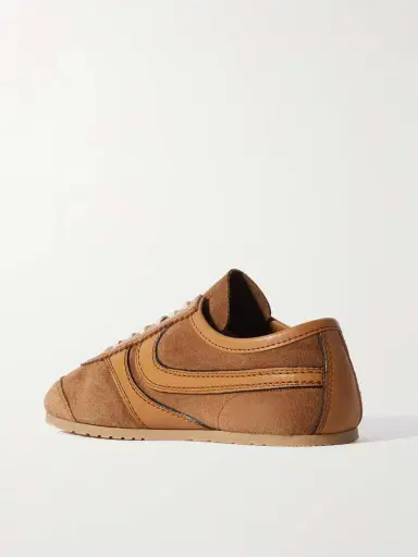 Dries Van Noten Leather-trimmed Suede Sneakers | Thumbnail 3 Dries Van Noten Leather-trimmed Suede Sneakers | Thumbnail 3