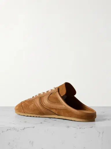 Dries Van Noten Leather-trimmed Suede Slip-on Sneakers | Thumbnail 3