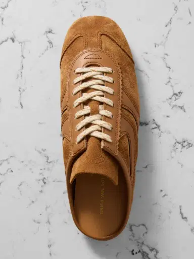 Dries Van Noten Leather-trimmed Suede Slip-on Sneakers | Thumbnail 5