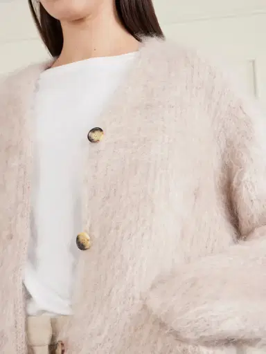 Loro Piana Cherry Hill Mohair And Cashmere-blend Cardigan | Thumbnail 5 Loro Piana Cherry Hill Mohair And Cashmere-blend Cardigan | Thumbnail 5