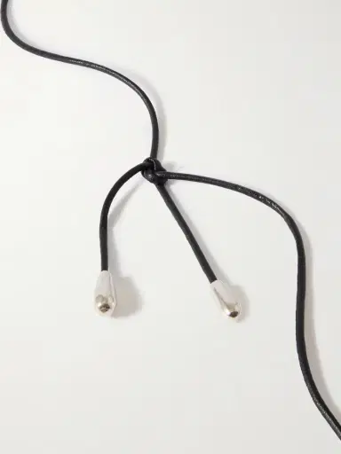 Sophie Buhai Full Moon Silver, Cord And Lapis Lazuli Necklace | Thumbnail 3 Sophie Buhai Full Moon Silver, Cord And Lapis Lazuli Necklace | Thumbnail 3
