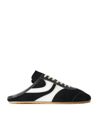 Dries Van Noten Leather-trimmed Suede Slip-on Sneakers | Thumbnail 1 Dries Van Noten Leather-trimmed Suede Slip-on Sneakers | Thumbnail 1