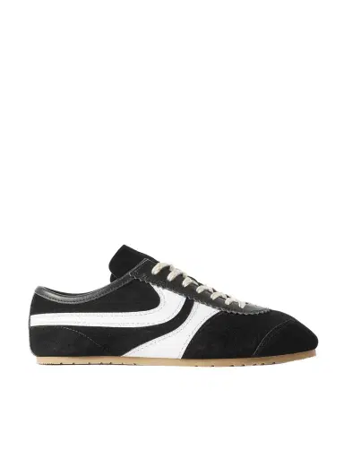 Dries Van Noten Leather-trimmed Suede Sneakers | Thumbnail 1 Dries Van Noten Leather-trimmed Suede Sneakers | Thumbnail 1