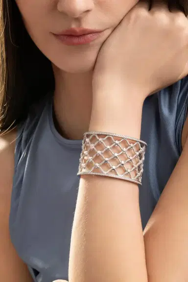 VERDURA Diamond Kensington Cuff Bracelet | Thumbnail 4