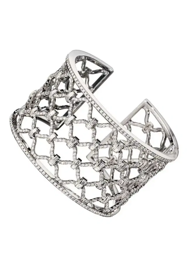 VERDURA Diamond Kensington Cuff Bracelet