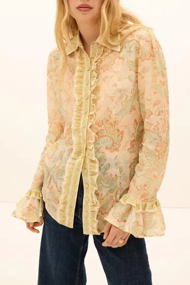 KATE FORD Fiordaliso Frill Blouse | Thumbnail 3 KATE FORD Fiordaliso Frill Blouse | Thumbnail 3