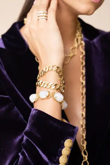 VERDURA Rainbow Moonstone Diamond Pebble Rope Bracelet | Thumbnail 3