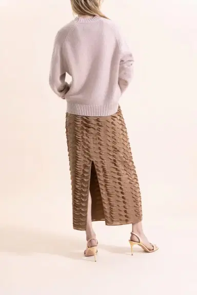 TWP Sylkie Skirt - Toasted Coconut | Thumbnail 3