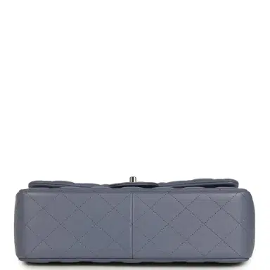 Chanel Chanel Jumbo Classic Double Flap Bag Purple Lambskin Silver Hardware | Thumbnail 6 Chanel Chanel Jumbo Classic Double Flap Bag Purple Lambskin Silver Hardware | Thumbnail 6