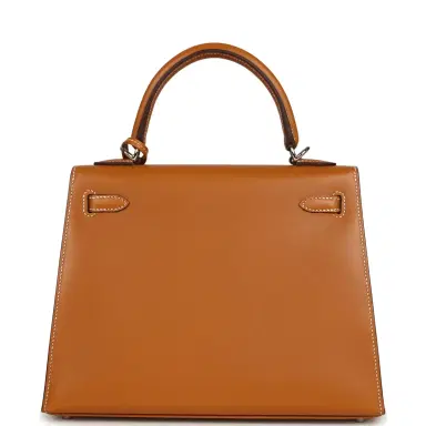 HERMÈS Hermes Kelly Sellier 25 Naturel Sable Butler Palladium Hardware | Thumbnail 4 HERMÈS Hermes Kelly Sellier 25 Naturel Sable Butler Palladium Hardware | Thumbnail 4
