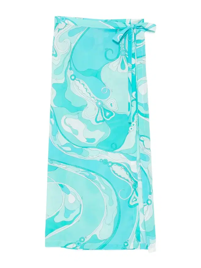 Orchidee-Print Pareo Skirt