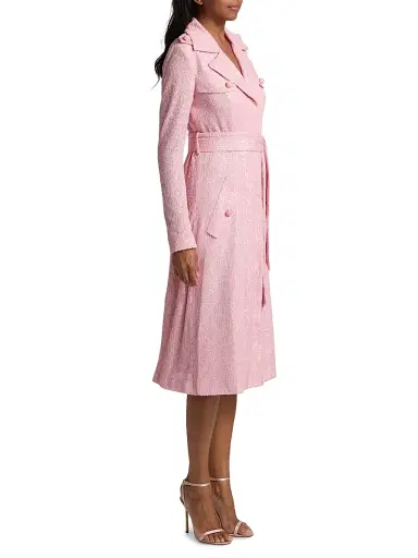 Cara Cara Women's Alpine Sequined Trench Coat - Regular Pink Sequin - Size Large | Thumbnail 4
