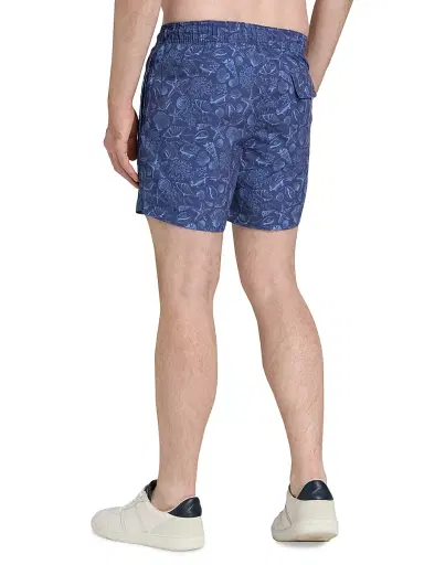 Saks Fifth Avenue Men's COLLECTION Beach Shells Printed Drawstring Swim Shorts - Navy Multi - Size XXL | Thumbnail 4 Saks Fifth Avenue Men's COLLECTION Beach Shells Printed Drawstring Swim Shorts - Navy Multi - Size XXL | Thumbnail 4