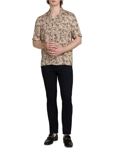 Saks Fifth Avenue Men's Vine Floral Camp Shirt | Thumbnail 2 Saks Fifth Avenue Men's Vine Floral Camp Shirt | Thumbnail 2