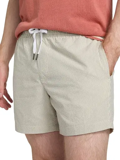 Saks Fifth Avenue Men's Tonal Microstripe Swim Shorts - Storm | Thumbnail 11