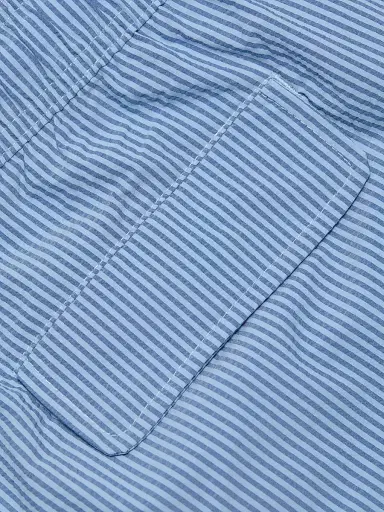 Saks Fifth Avenue Men's Tonal Microstripe Swim Shorts - Storm | Thumbnail 6