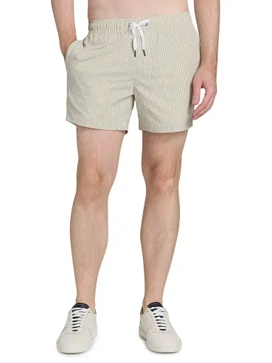 Saks Fifth Avenue Men's Tonal Microstripe Swim Shorts - Storm | Thumbnail 9